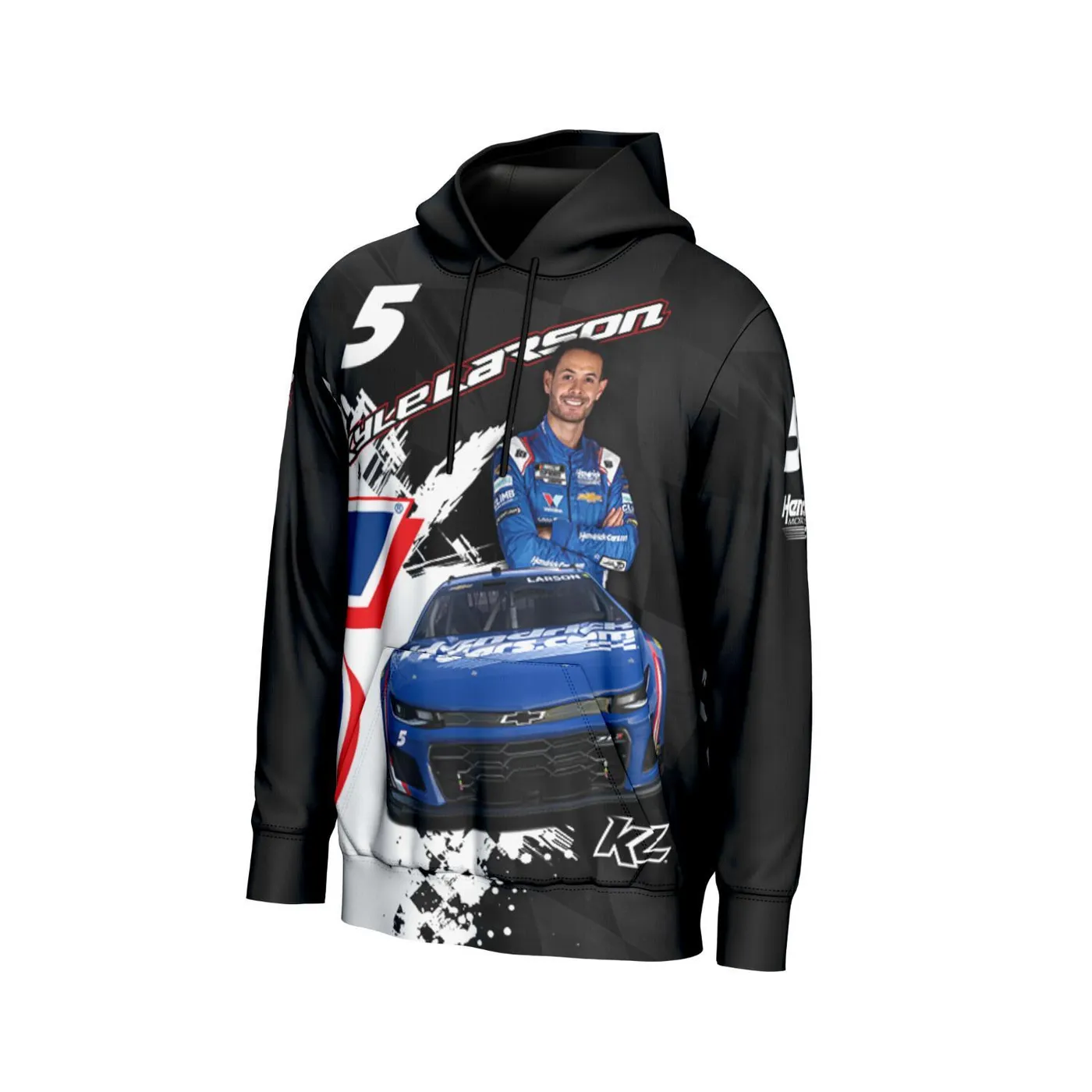 Hendrick Motorsports Kyle Larson #5 HendrickCars.com Sublimated Black Hoodie