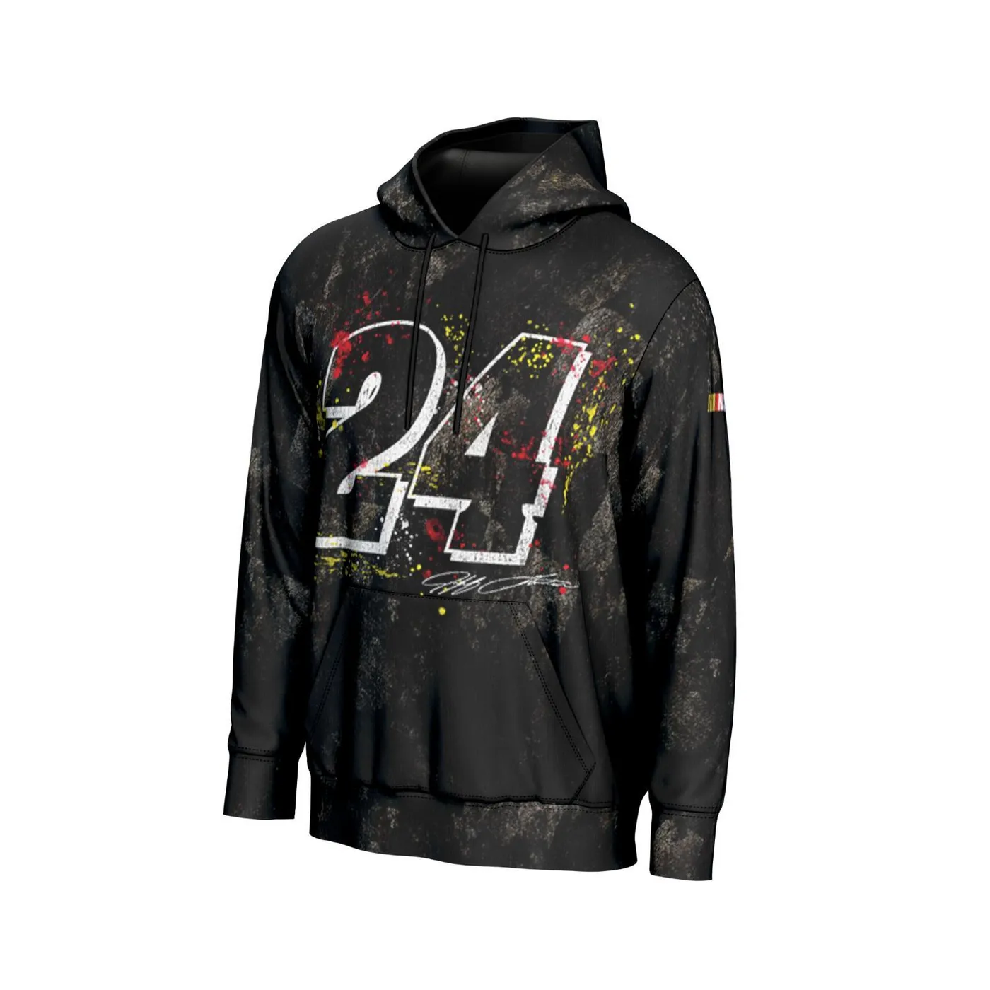 Hendrick Motorsports Jeff Gordon #24 Black Asphalt Sublimated Hoodie