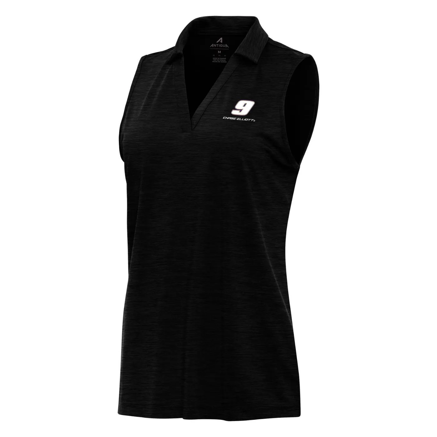 Hendrick Motorsports Chase Elliott #9 Women's Layout Sleeveless Polo - Black Heather