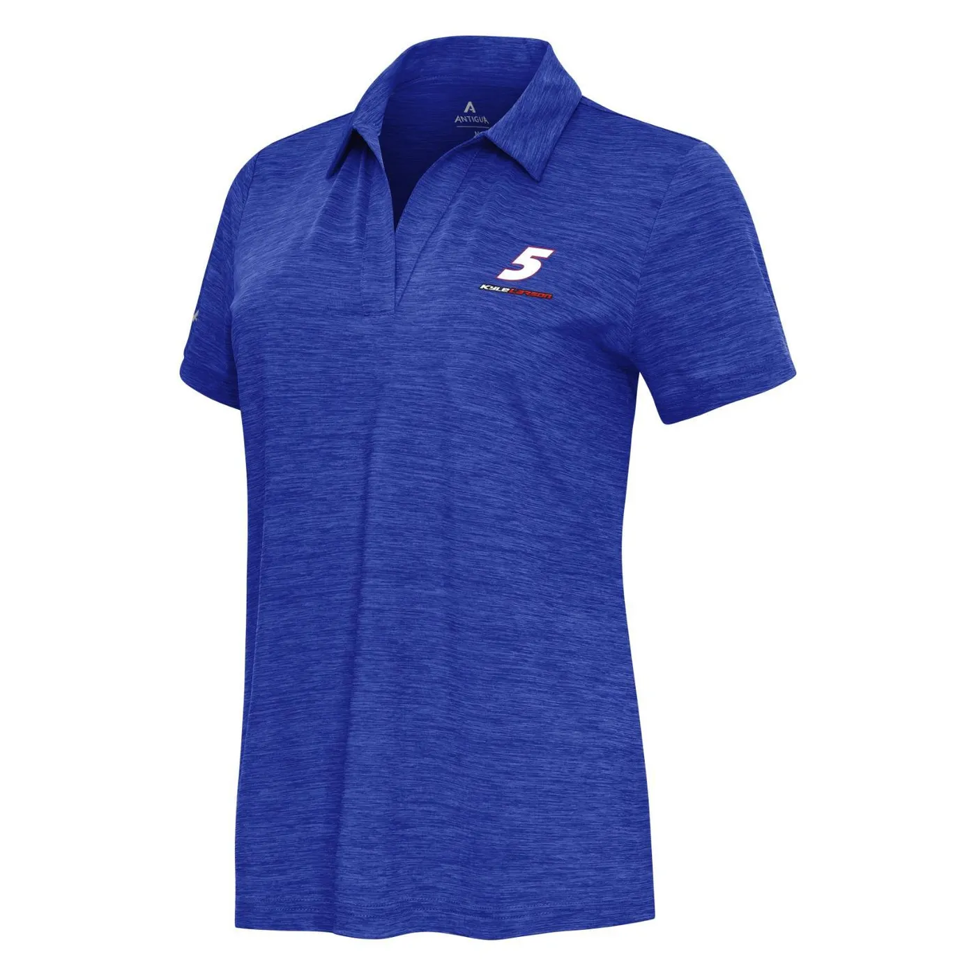 Hendrick Motorsports Kyle Larson #5 Women's Layout V-Neck Polo - Dark Royal Heather