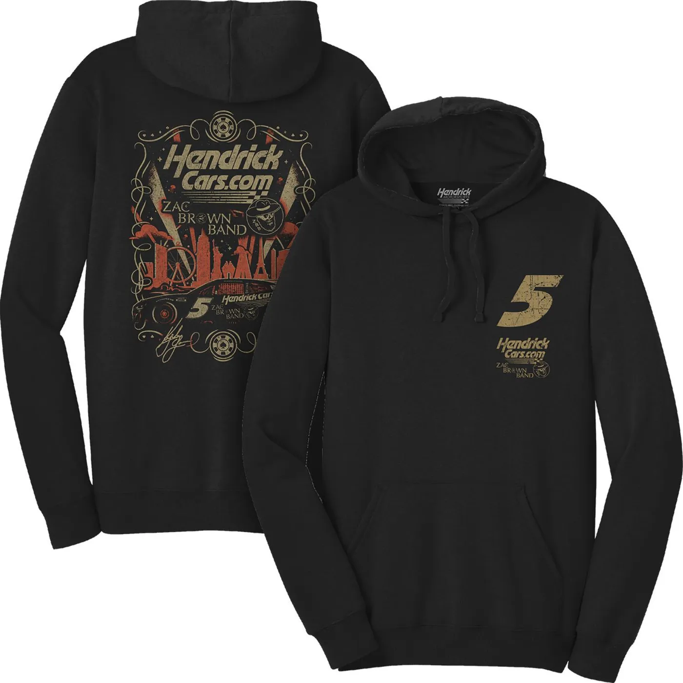 Hendrick Motorsports Kyle Larson #5 HendrickCars.com / Zac Brown Band Black Hoodie