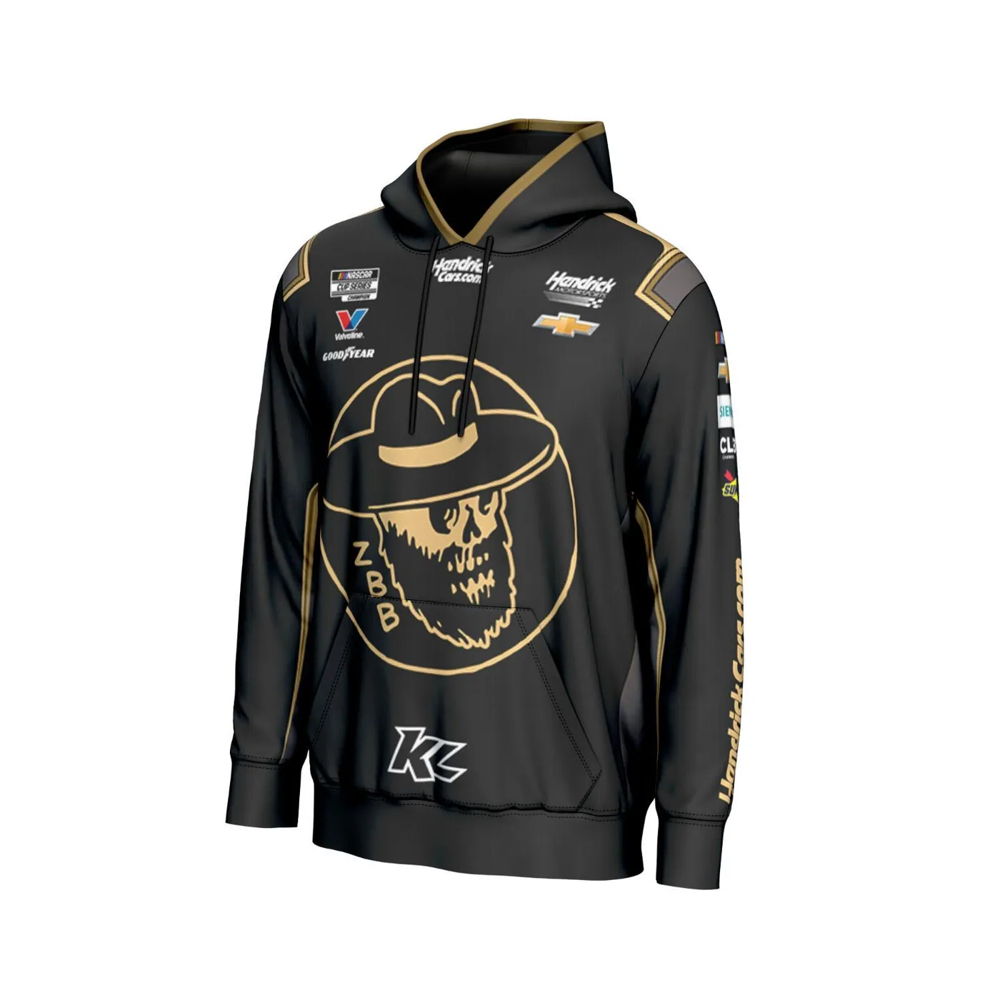 Hendrick Motorsports Kyle Larson #5 HendrickCars.com / Zac Brown Band Sublimated Black Hoodie