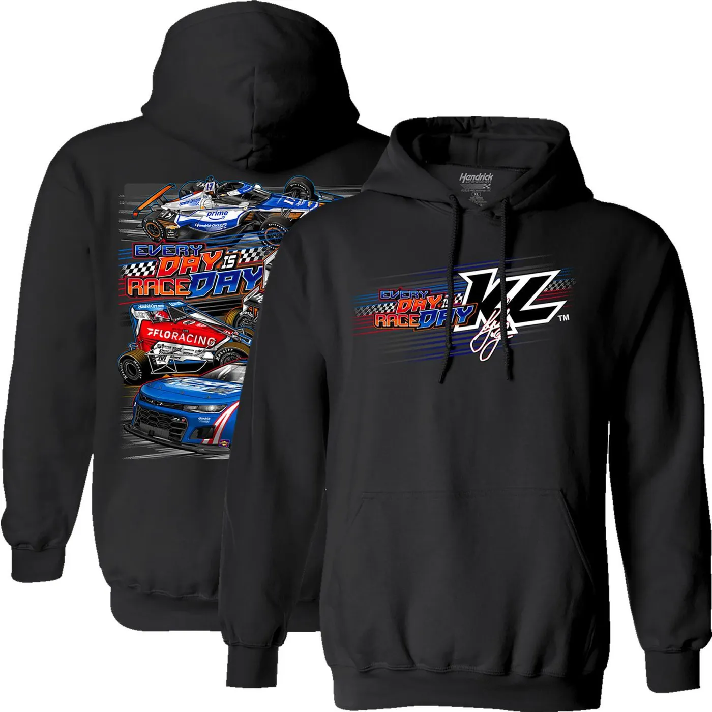 Hendrick Motorsports Kyle Larson #5 2025 HendrickCars.com Every Day is Race Day Hoodie