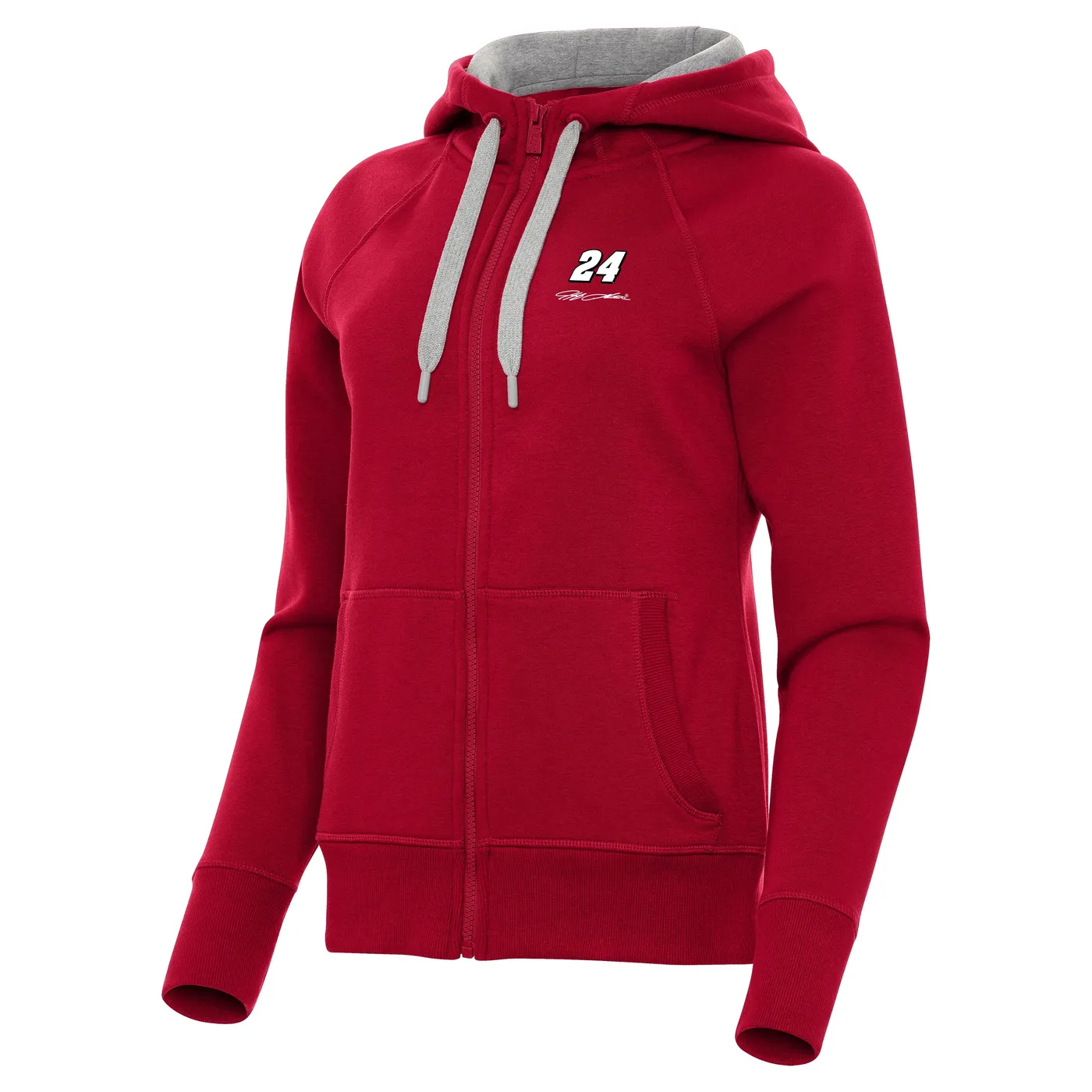 Hendrick Motorsports Jeff Gordon #24 Women's Victory FZ Hoodie - Dark Red