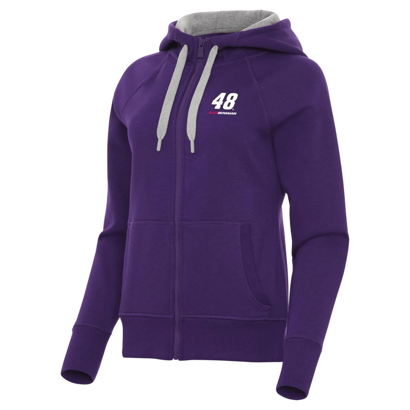 Hendrick Motorsports Alex Bowman #48 Women's Victory FZ Hoodie - Dark Purple