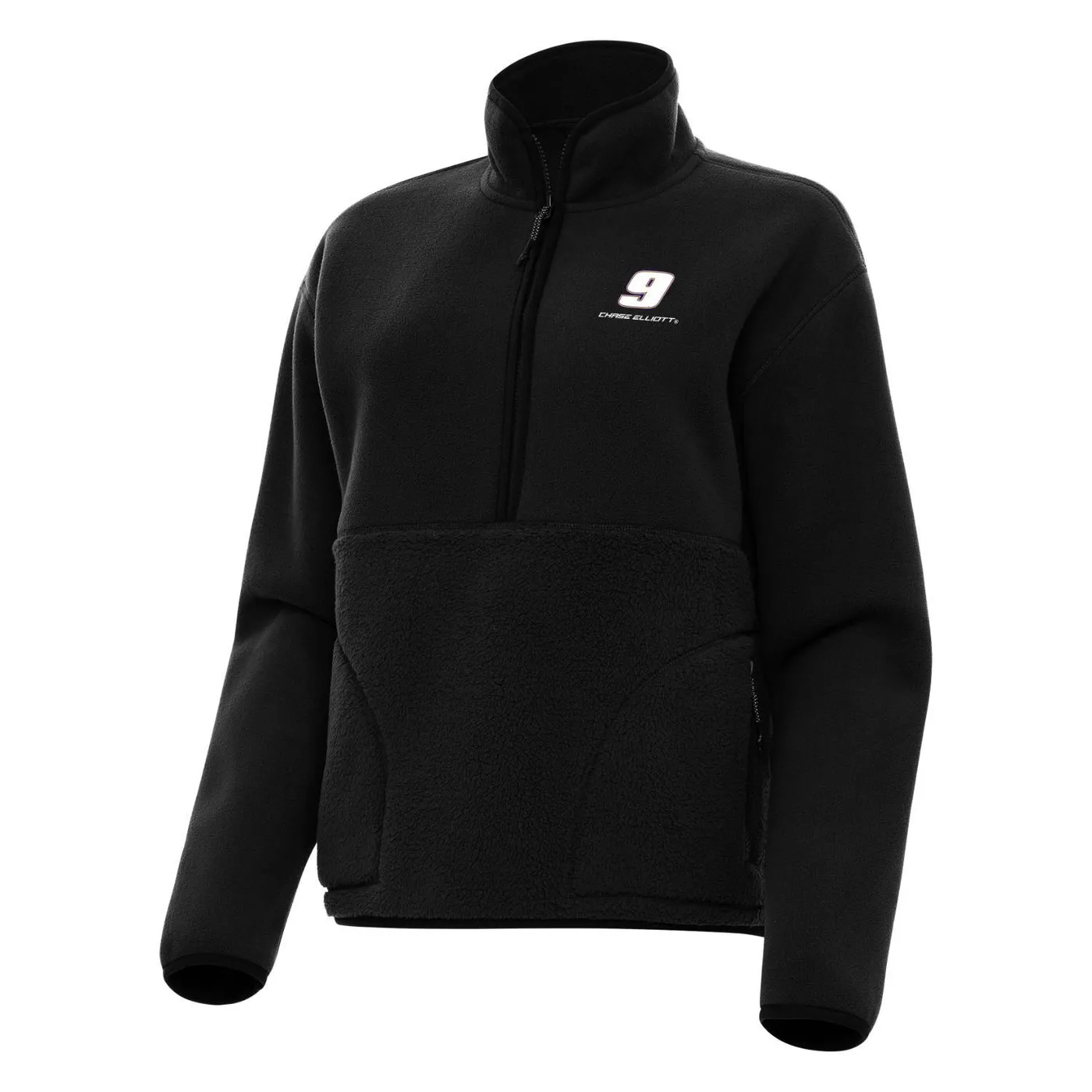 Hendrick Motorsports Chase Elliott #9 Women's Figure 1/4 Zip Pullover - Black