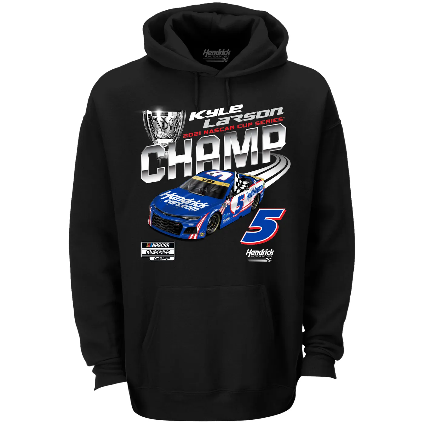 Hendrick Motorsports Kyle Larson 2021 NASCAR Championship Car Hoodie