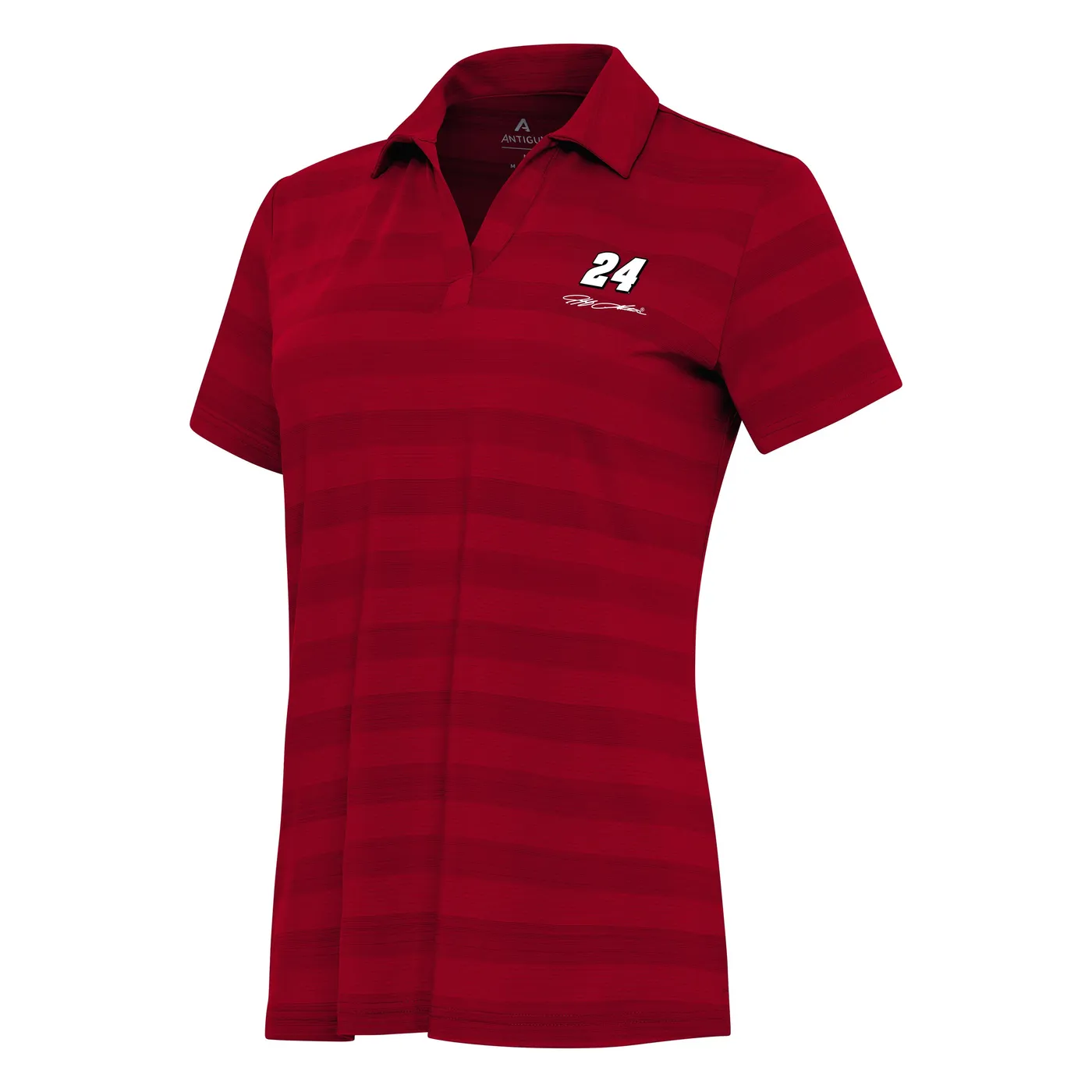 Hendrick Motorsports Jeff Gordon #24 Women's Tunnel Polo - Dark Red Multi