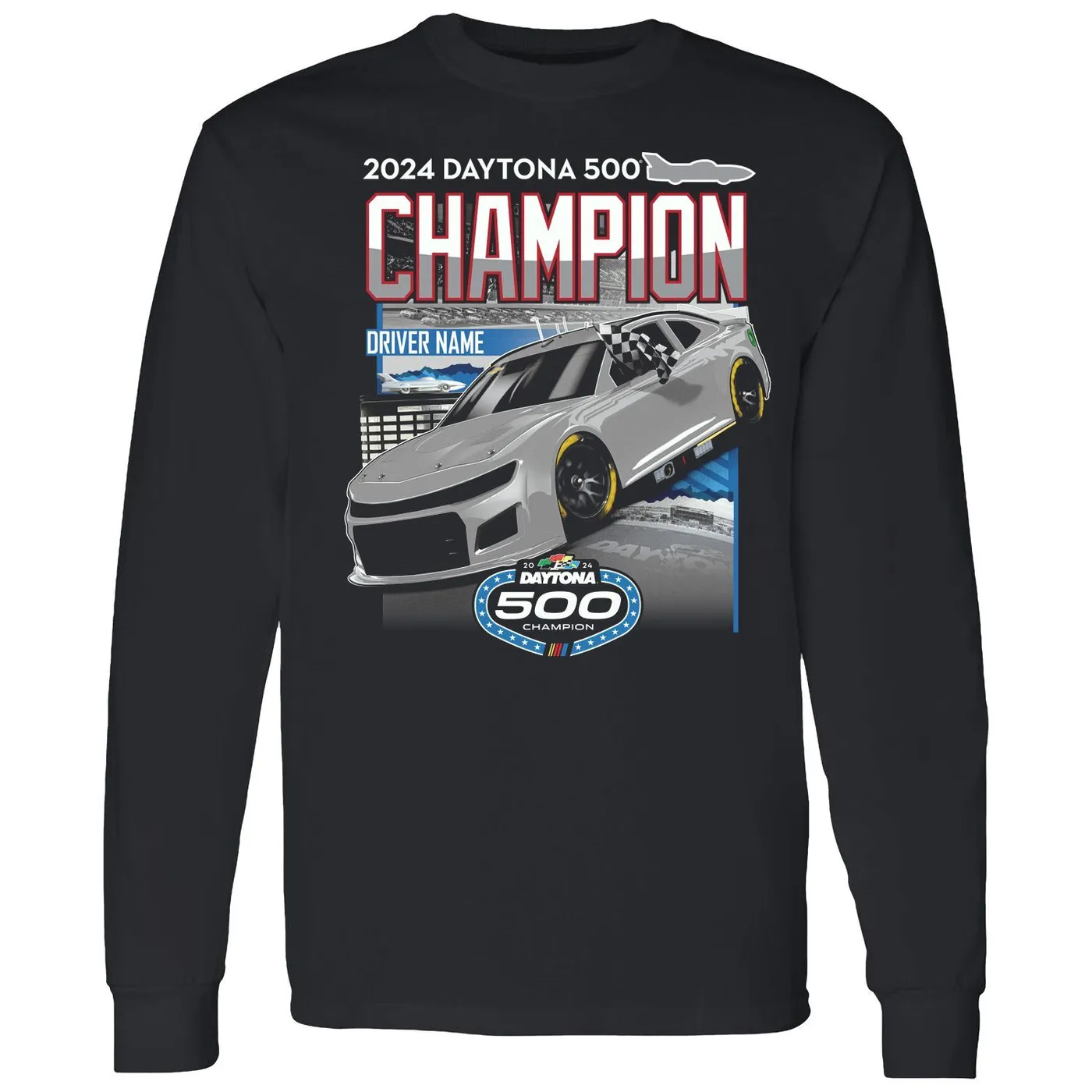Hendrick Motorsports William Byron #24 2024 Official Daytona 500 Winner Long Sleeve T-shirt