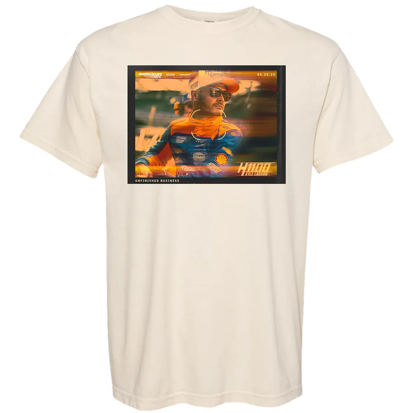 Hendrick Motorsports Kyle Larson #17 Hendrick 1100 Arrow McLaren Indycar Team Unfinished Business T-shirt