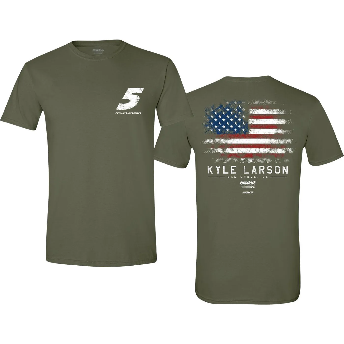 Hendrick Motorsports Kyle Larson #5 Flag T-shirt