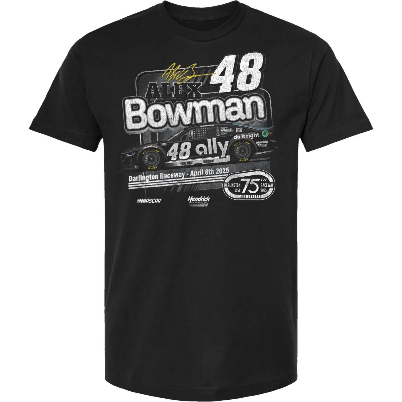 Hendrick Motorsports Alex Bowman #48 Ally Darlington T-shirt