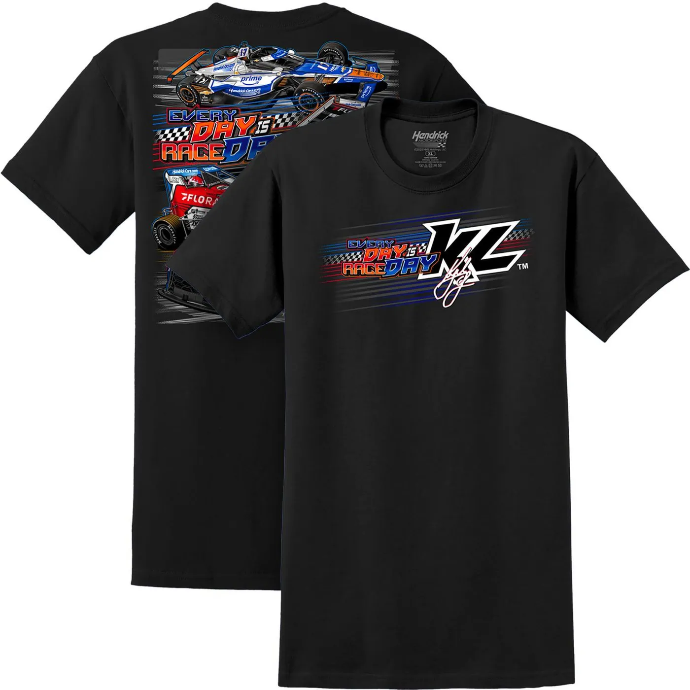Hendrick Motorsports Kyle Larson #5 2025 HendrickCars.com Every Day is Race Day T-shirt