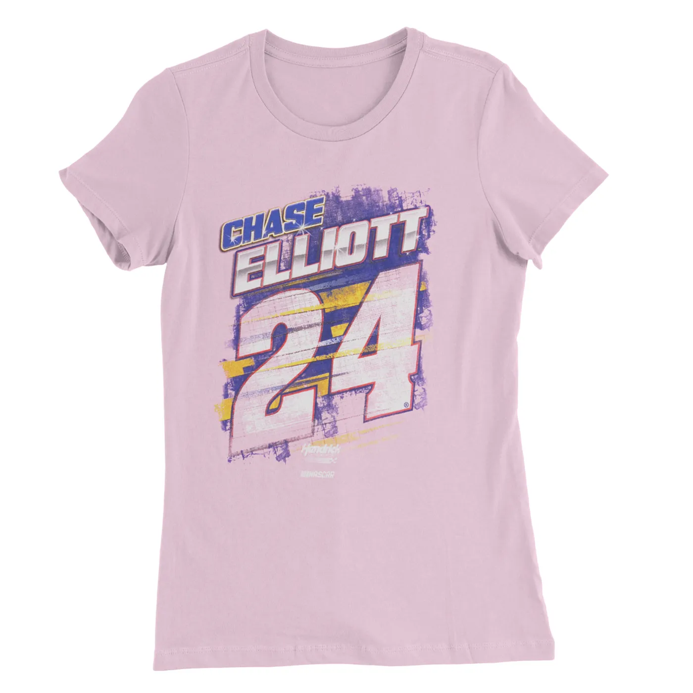 Hendrick Motorsports Chase Elliott #24 Breast Cancer Awareness Ladies T-shirt