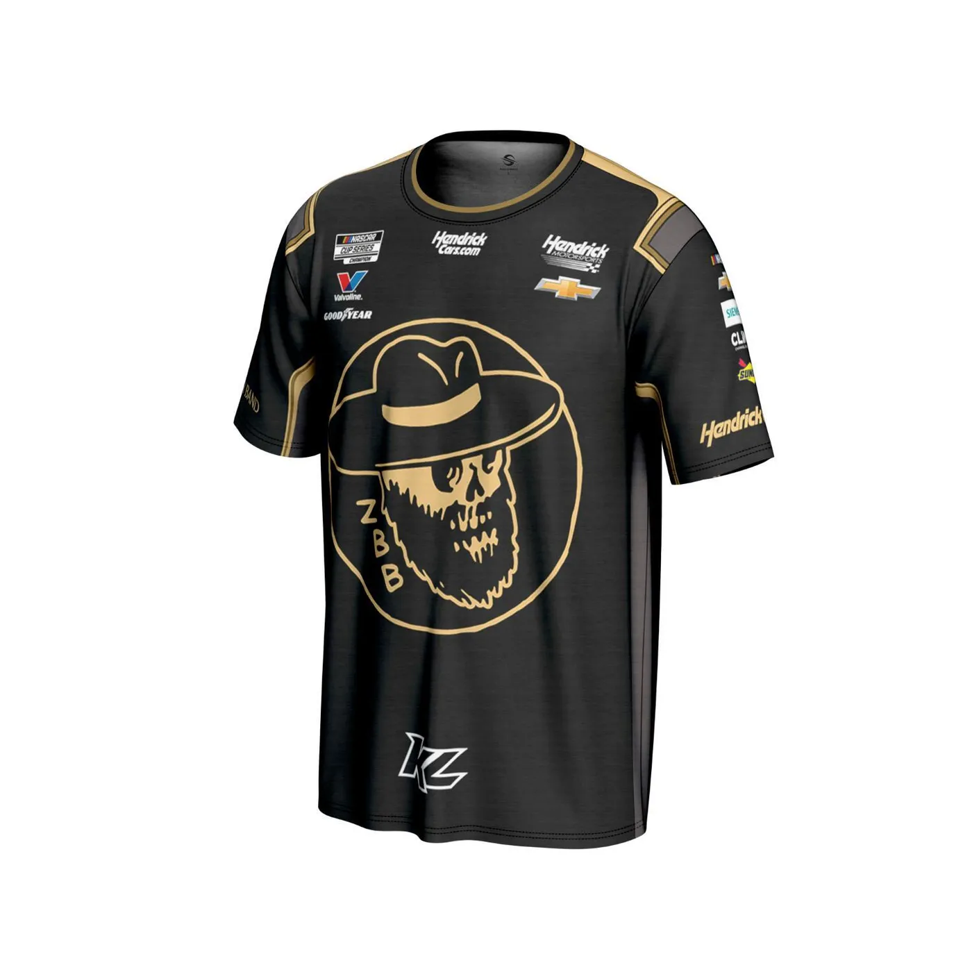 Hendrick Motorsports Kyle Larson #5 HendrickCars.com / Zac Brown Band Sublimated Black T-shirt