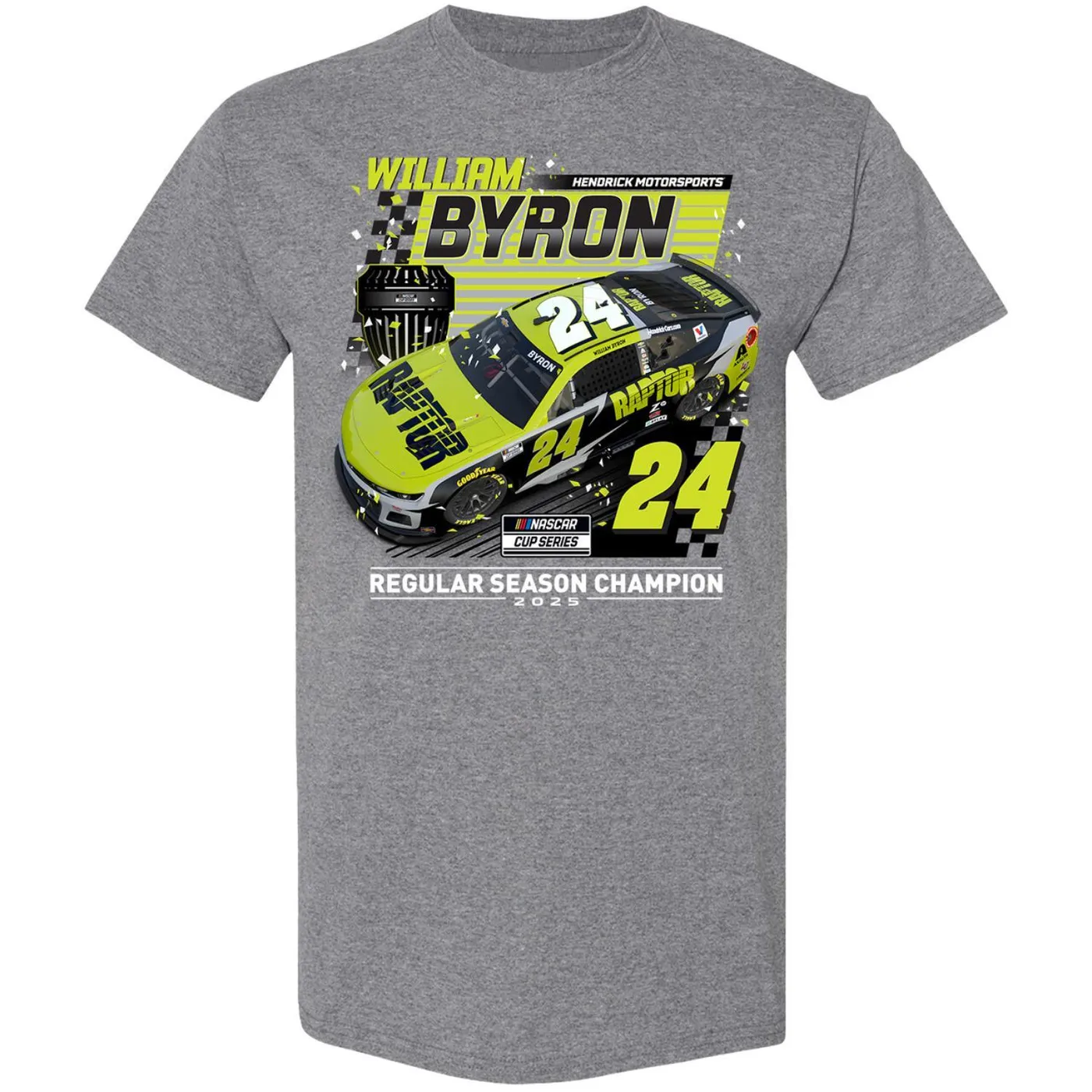 Hendrick Motorsports William Byron #24 2025 Regular Season Champ T-shirt