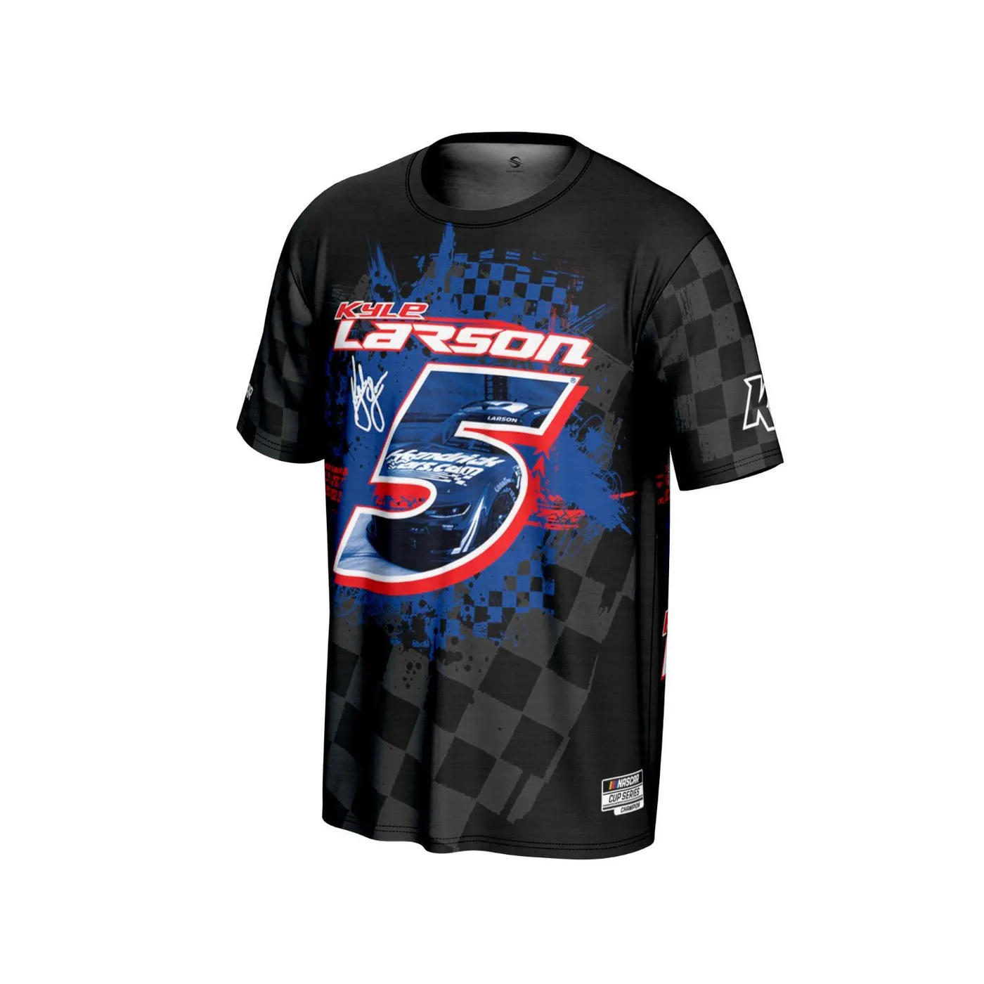 Hendrick Motorsports Kyle Larson #9 HendrickCars.com Sublimated Black T-shirt