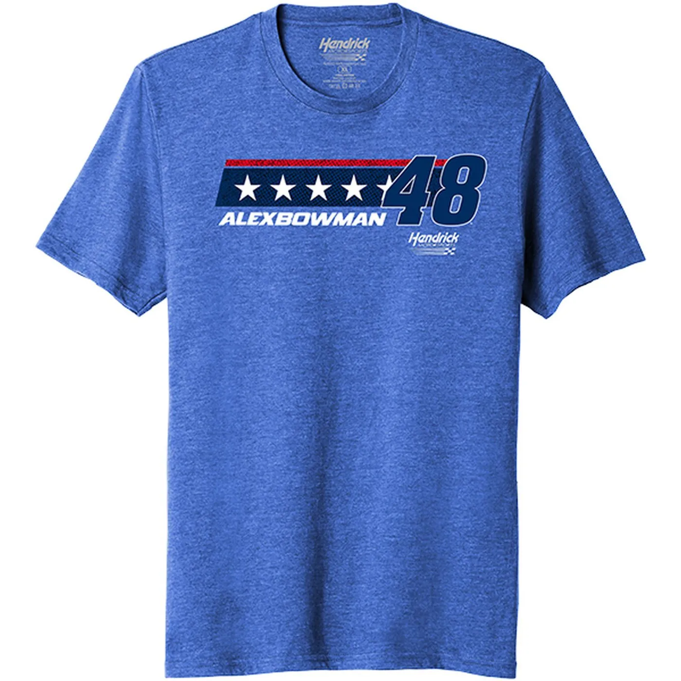 Hendrick Motorsports Alex Bowman #48 2023 Blue Stars and Stripes T-shirt