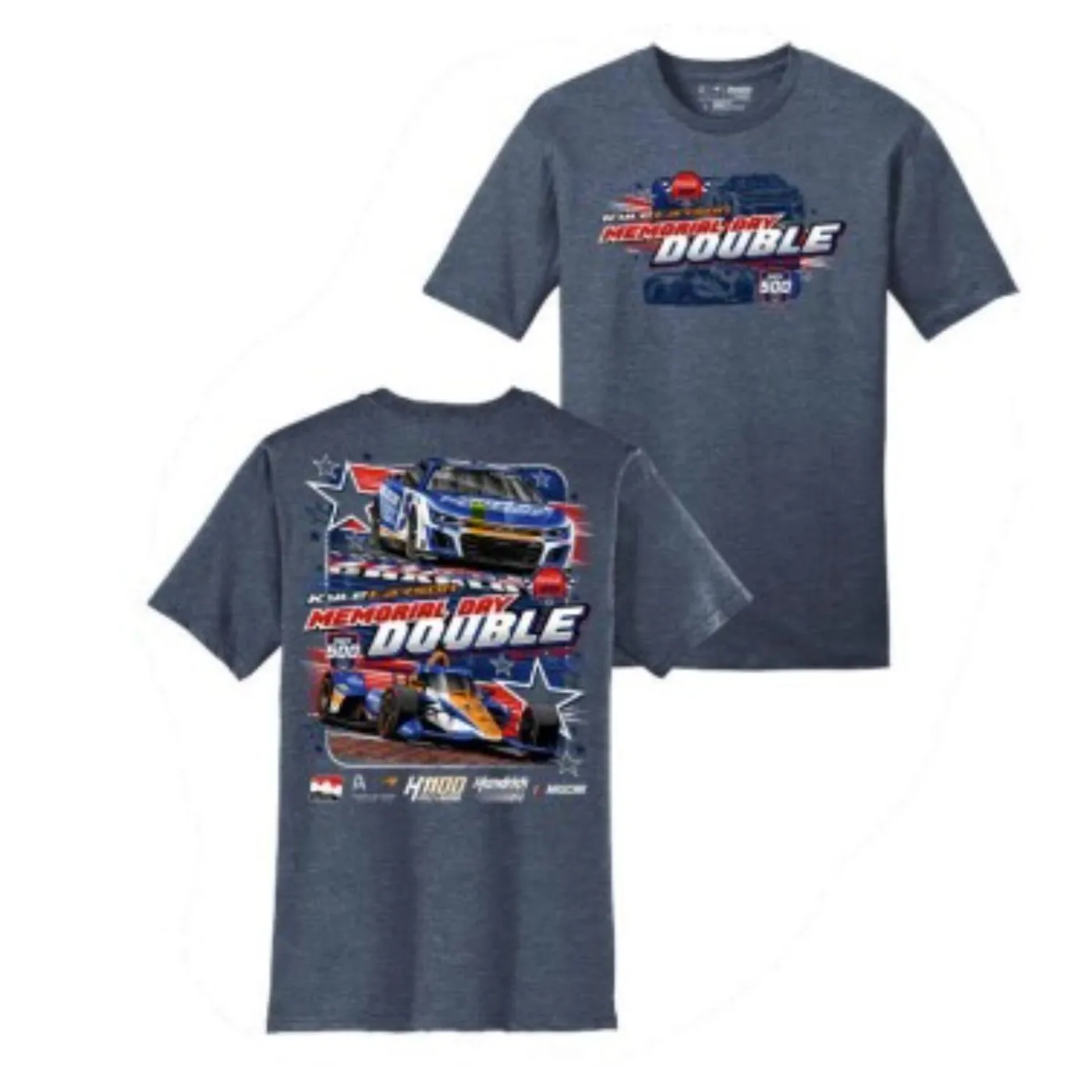 Hendrick Motorsports Kyle Larson #5 2024 H1100 Memorial Day Double Car T-shirt