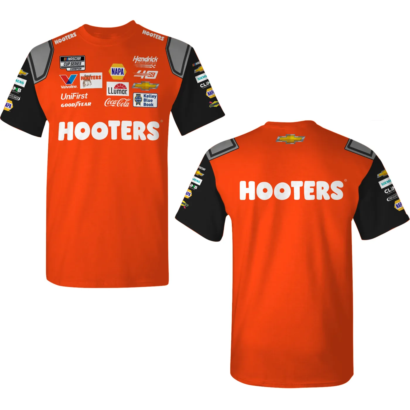 Hendrick Motorsports Chase Elliott #9 Hooters Sublimated Uniform T-shirt