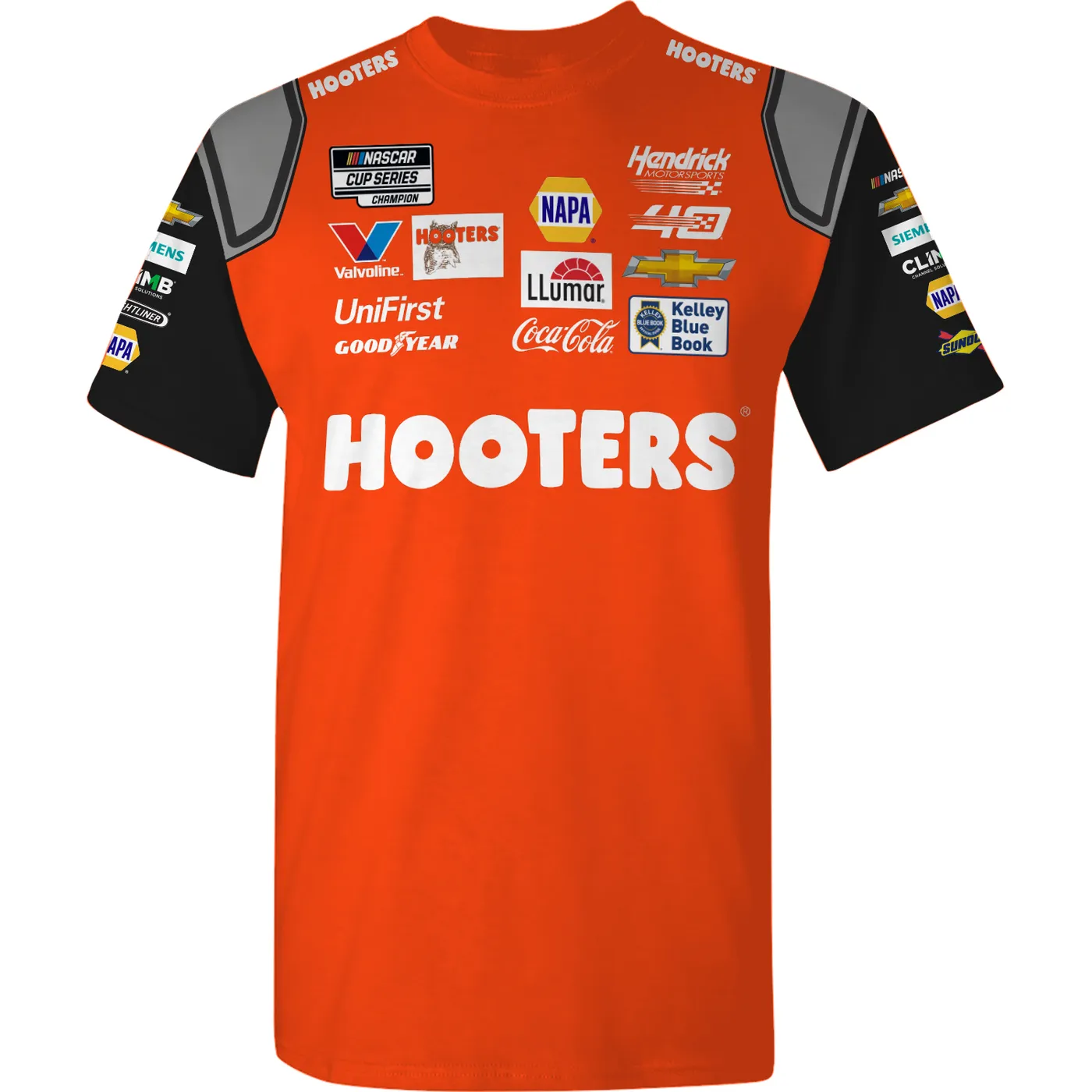 Hendrick Motorsports Chase Elliott #9 Hooters Sublimated Uniform T-shirt