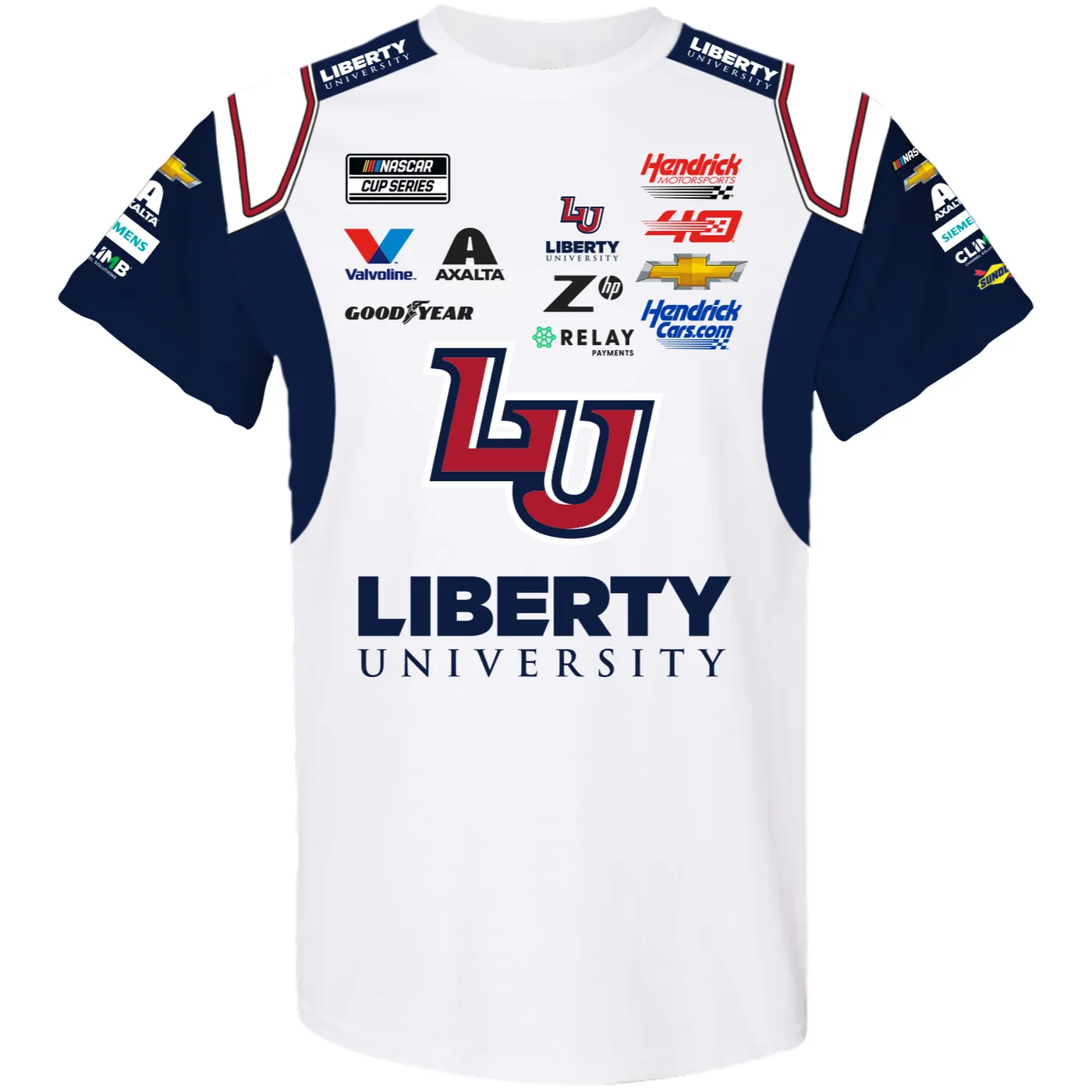 Hendrick Motorsports William Byron #24 Liberty University Sublimated Uniform T-shirt
