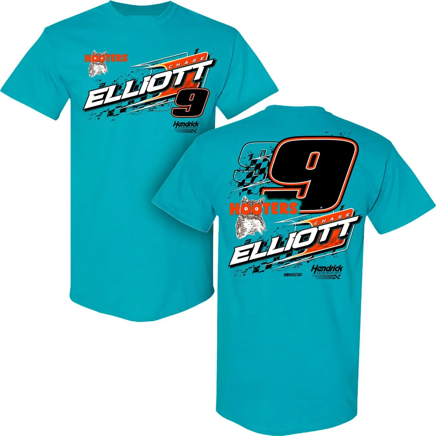 Hendrick Motorsports Chase Elliott #9 Hooters Xtreme Tropical T-shirt