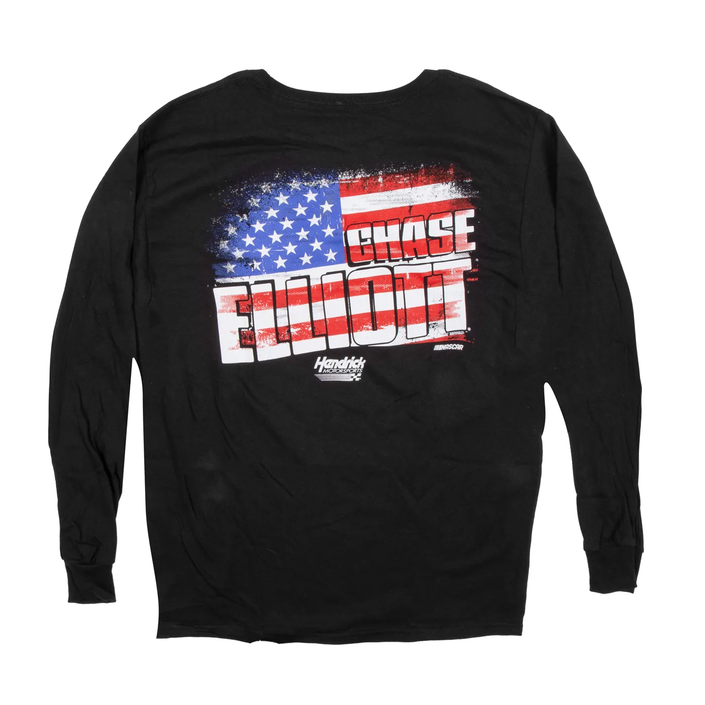 Hendrick Motorsports Chase Elliott #9 Adult 2-Spot Flag Long Sleeve T-shirt