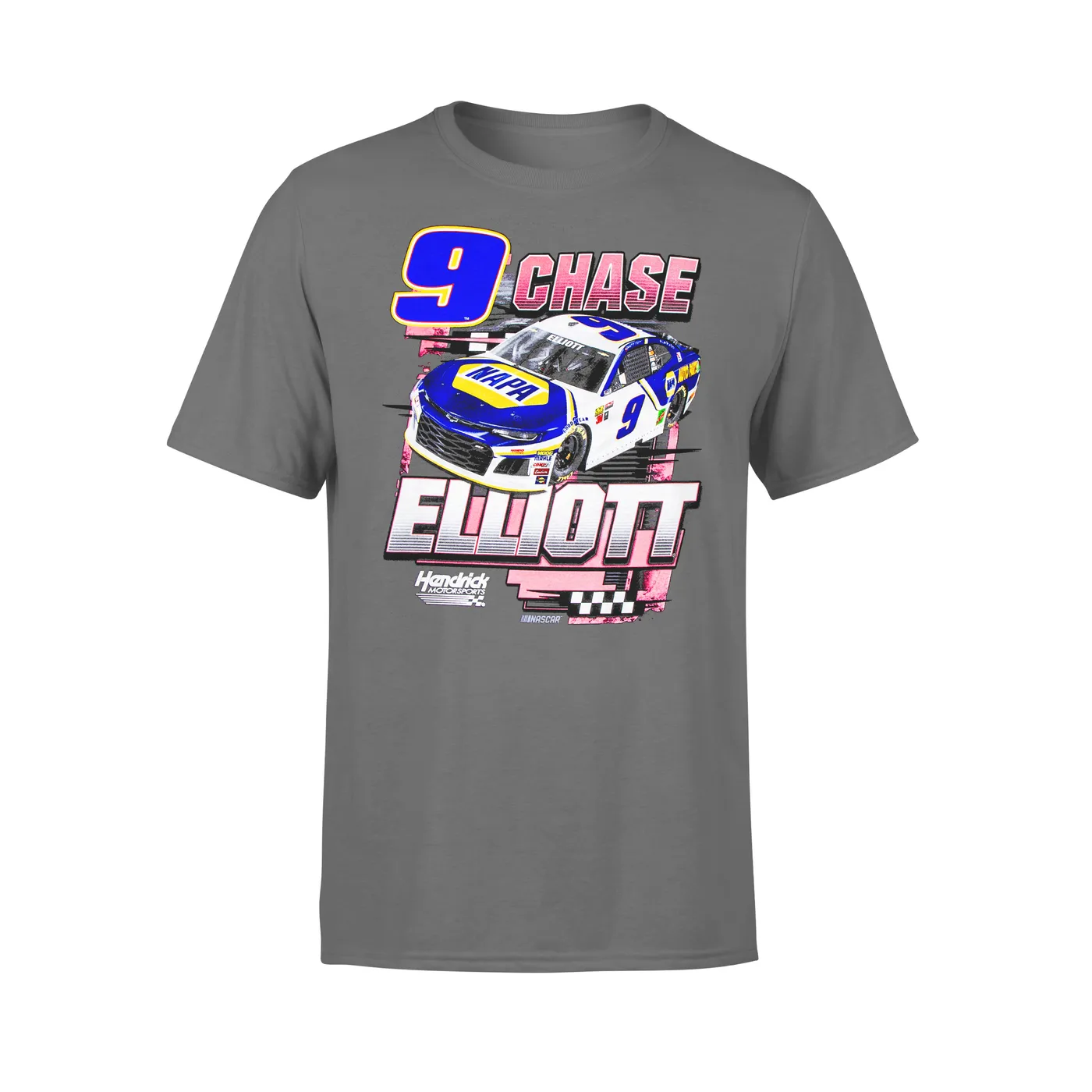 Hendrick Motorsports Chase Elliott #9 2018 NASCAR Breast Cancer Awareness Car T-shirt