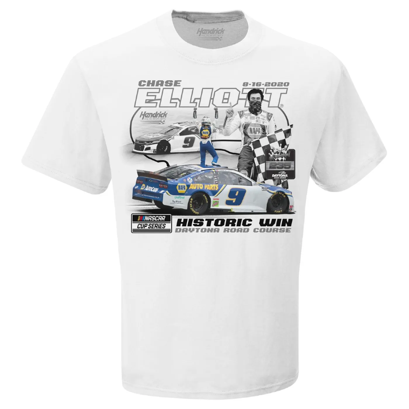 Hendrick Motorsports Chase Elliott Daytona Road Course  2020 RACE WIN T-shirt
