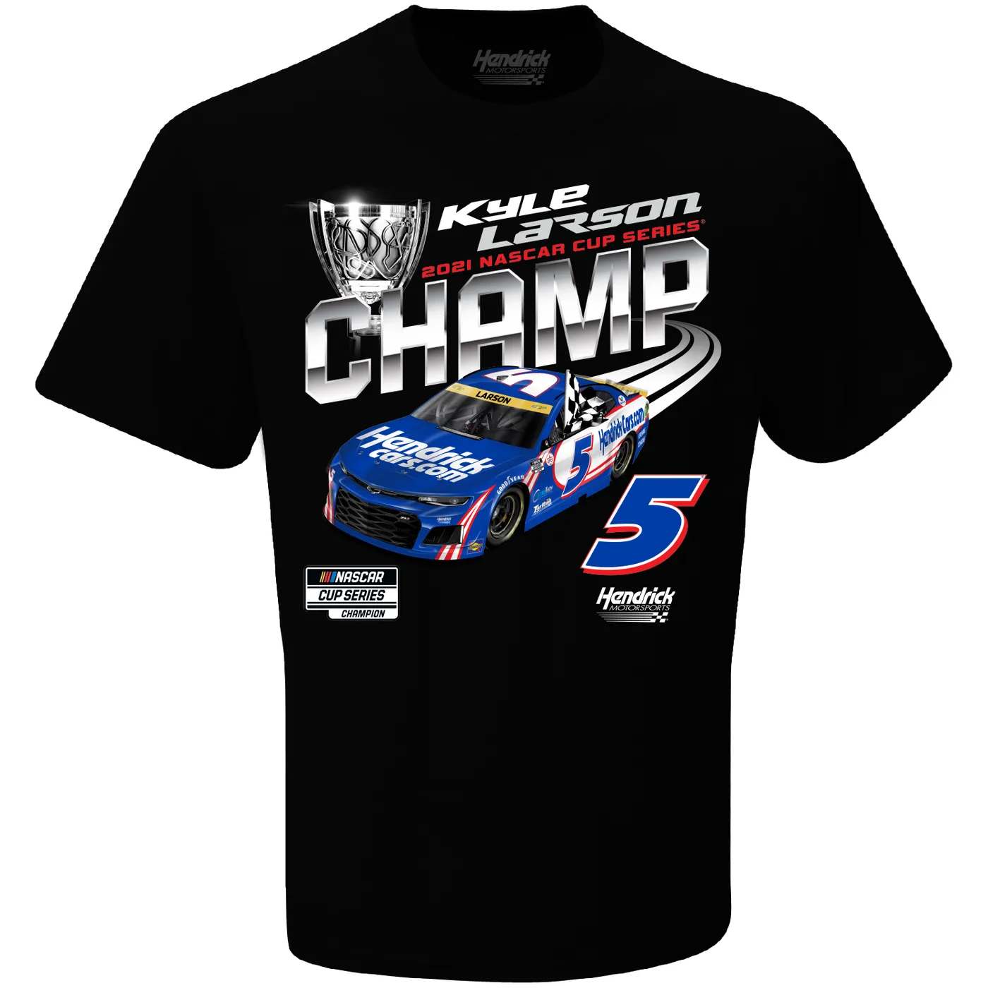 Hendrick Motorsports Kyle Larson 2021 NASCAR Official Championship T-shirt