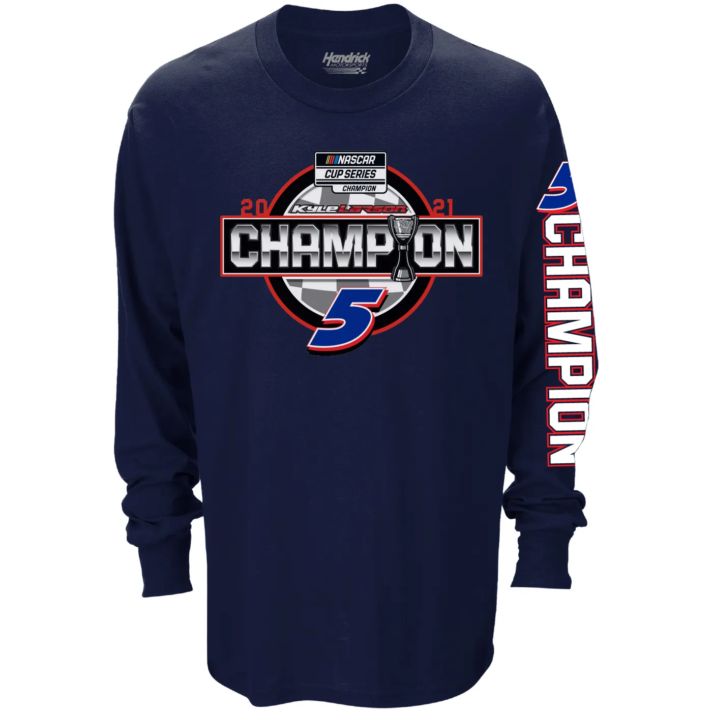 Hendrick Motorsports Kyle Larson 2021 NASCAR Championship Long Sleeve T-shirt