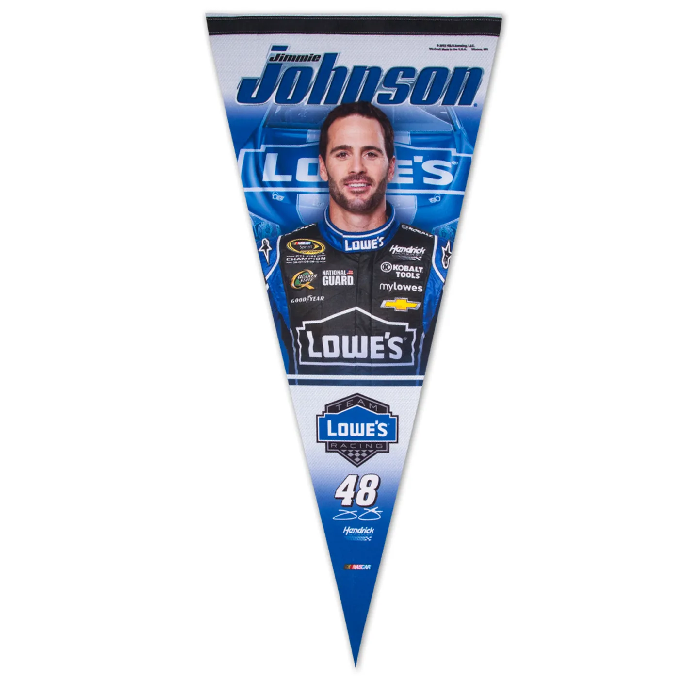 Hendrick Motorsports Jimmie Johnson Lowes 17x40" Premium Pennant