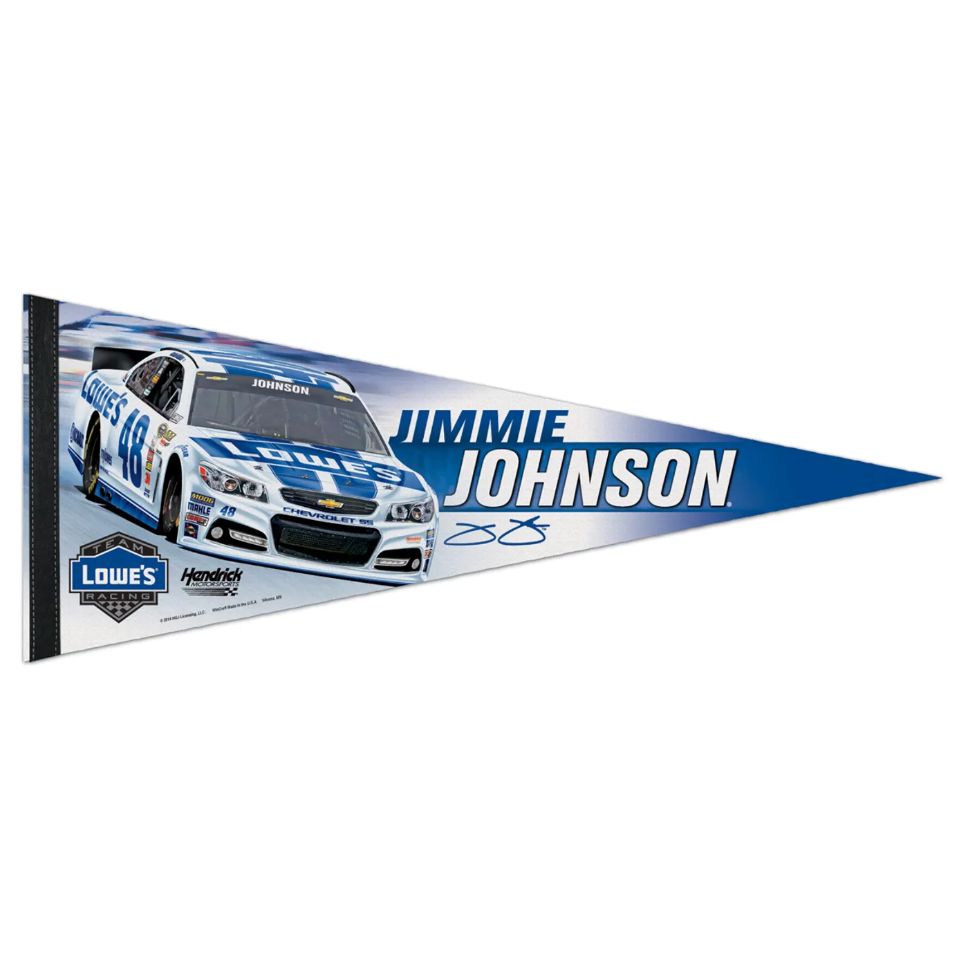 Hendrick Motorsports Jimmie Johnson-2014 12x30 premium quality pennant