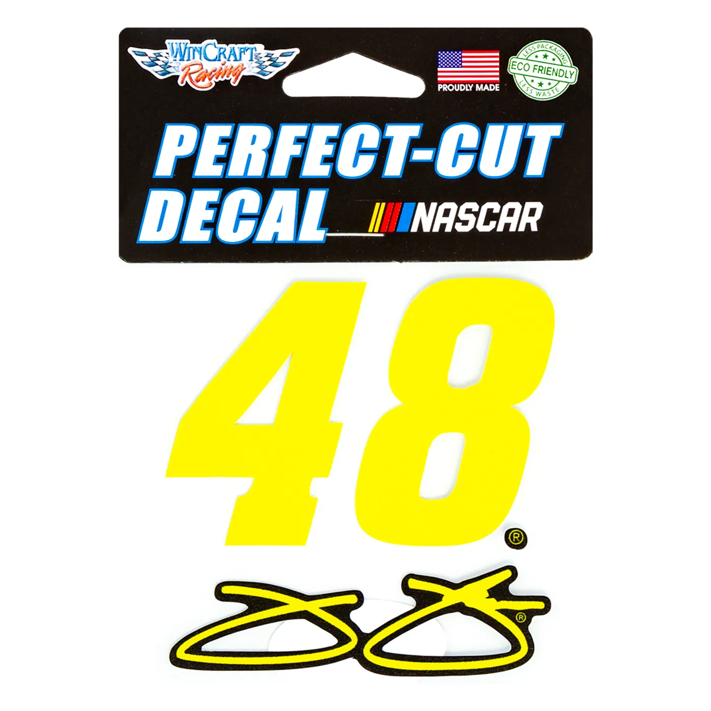Hendrick Motorsports Jimmie Johnson #48 2018 NASCAR Perfect Cut Decal - 4" x 4"