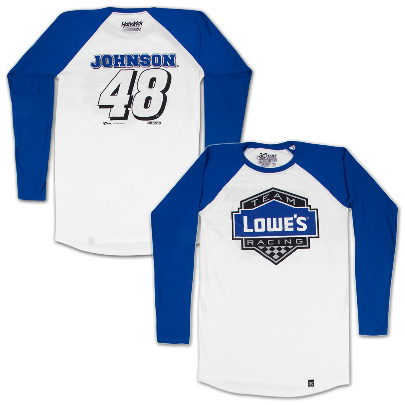 Hendrick Motorsports Jimmie Johnson #48 Lowe's Varsity Baseball Jersey T-shirt