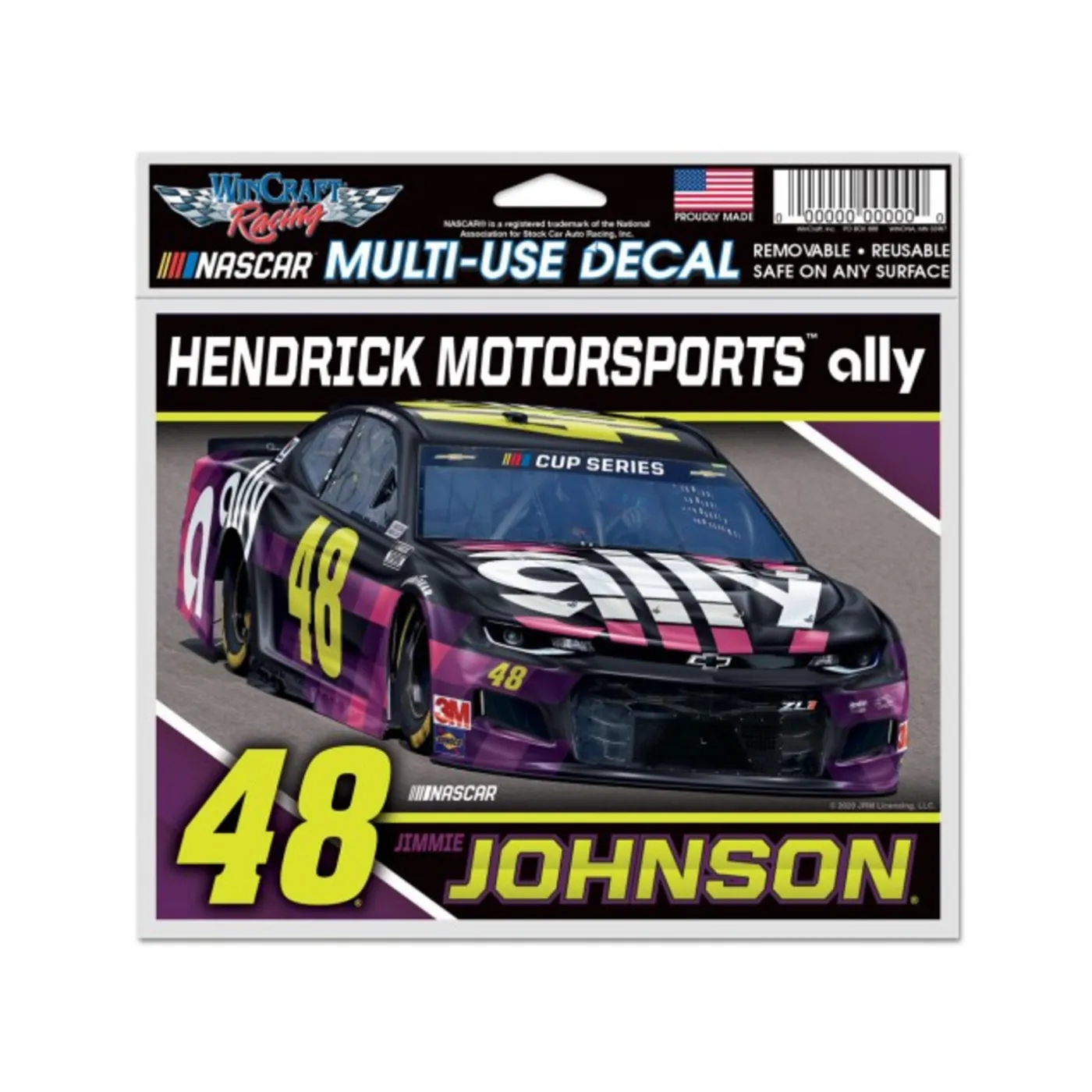 Jimmie Johnson #48 2020 ally Multi-Use Decal 5"x 6"