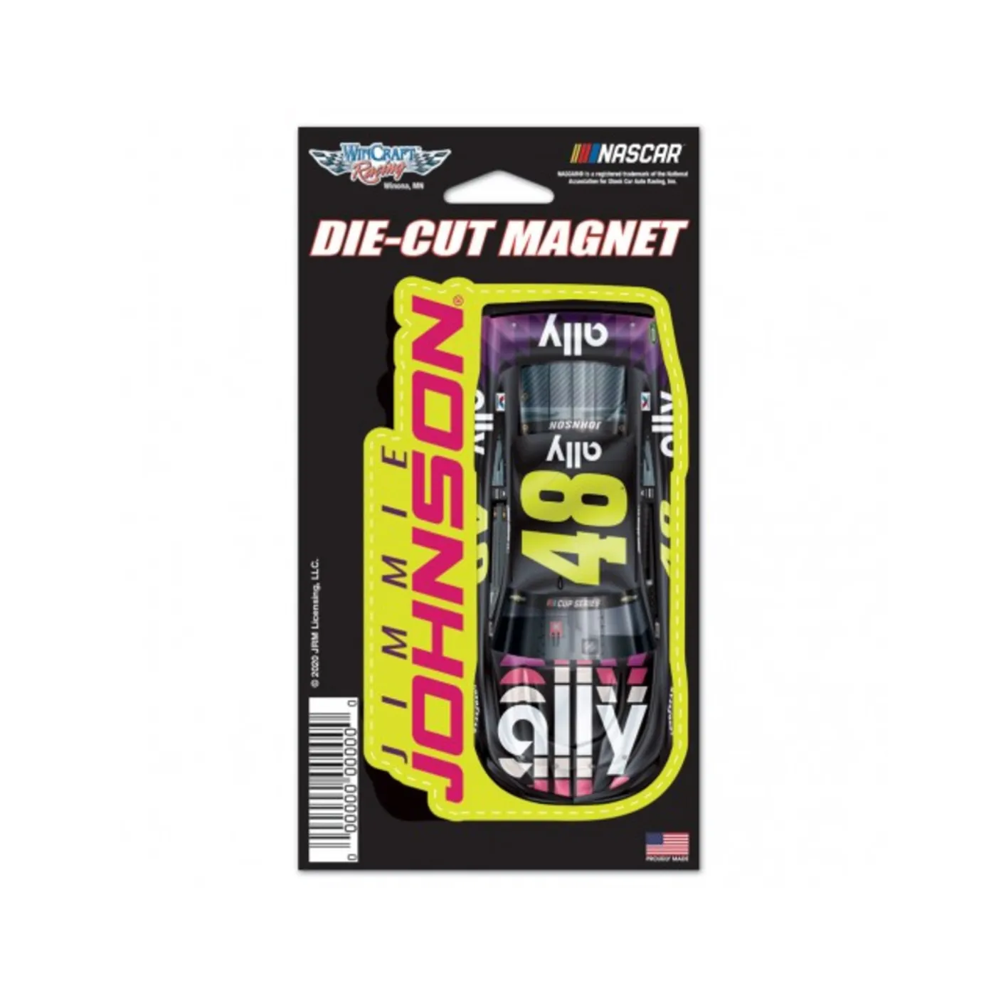 Jimmie Johnson #48 2020 ally Die Cut Magnet 3" x 5.375"