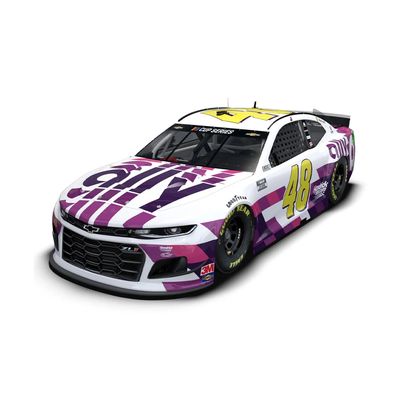 Jimmie Johnson No. 48 Ally White NASCAR Cup Series HO 1:24 - Die Cast