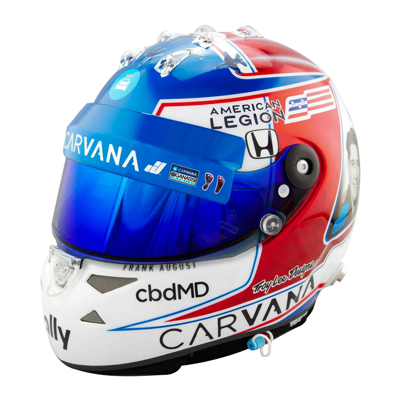 Jimmie Johnson Dual Autographed 1:2 size Helmet of Heroes replica helmet