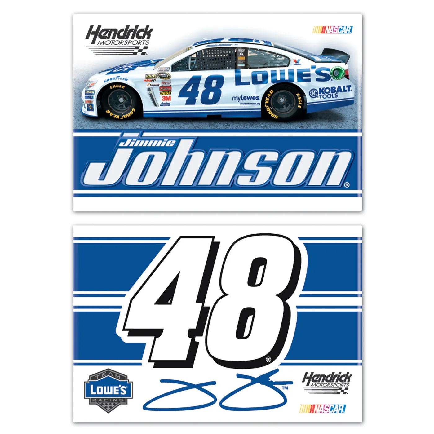 Jimmie Johnson-2014 2x3 magnet 2 pack