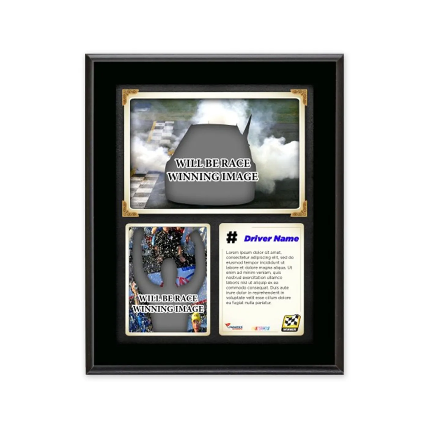 Jimmie Johnson 2015 Kansas Race Win Sublimated 10.5'' x 13'' Plaque