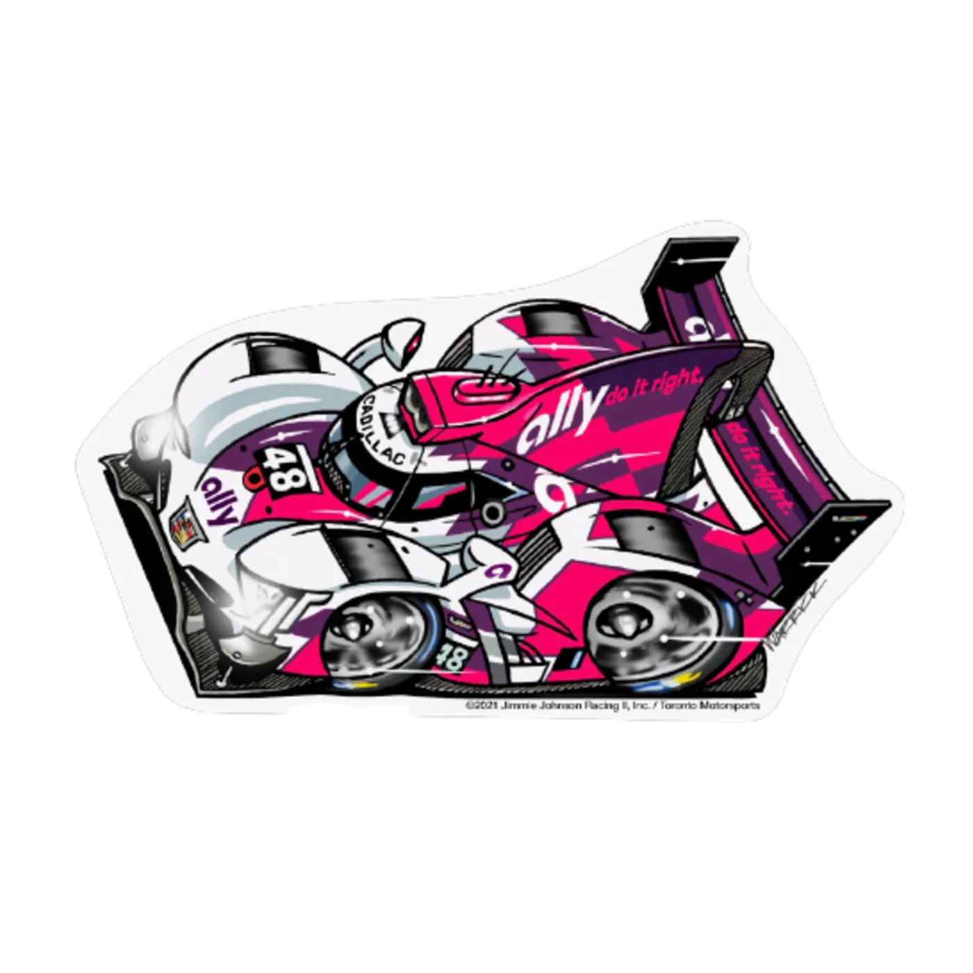 Jimmie Johnson #48 Ally IMSA vinyl decal