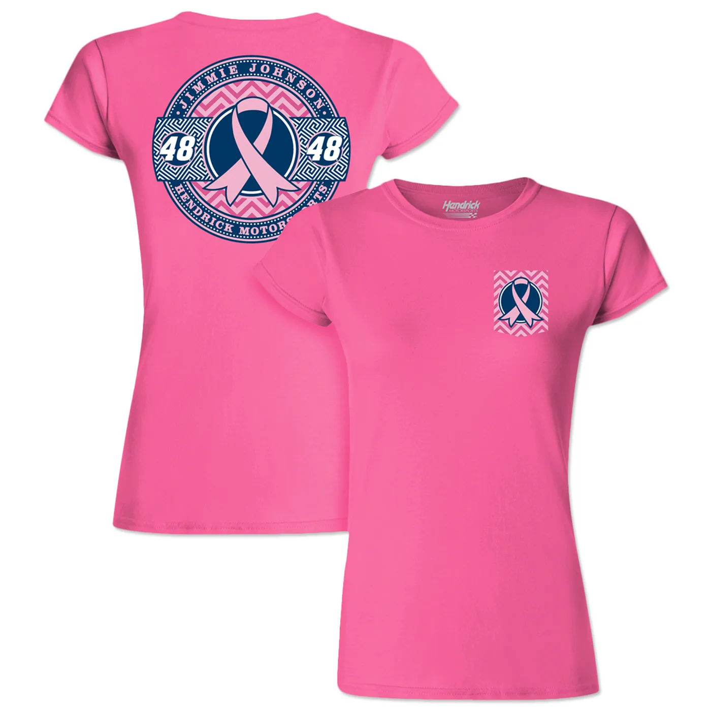 Jimmie Johnson #48 Breast Cancer Awareness Ladies T-Shirt