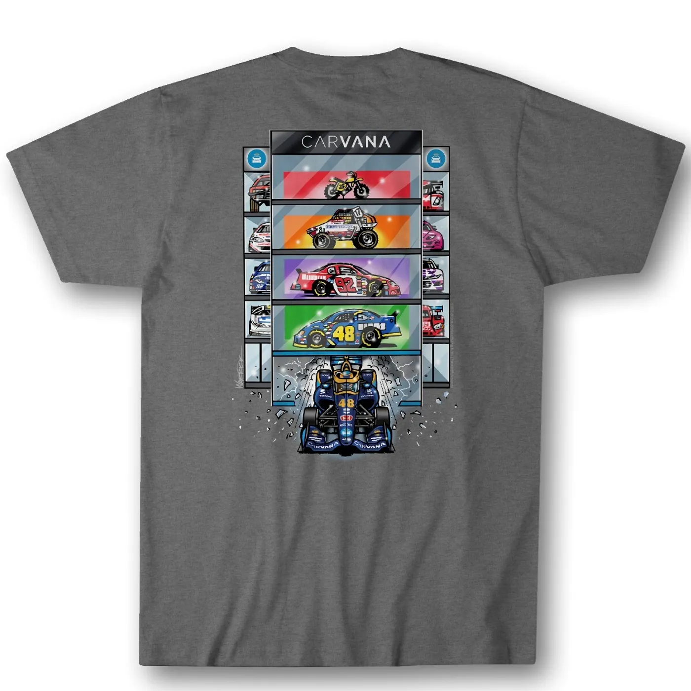 Jimmie Johnson Carvana Vending Machine T-shirt