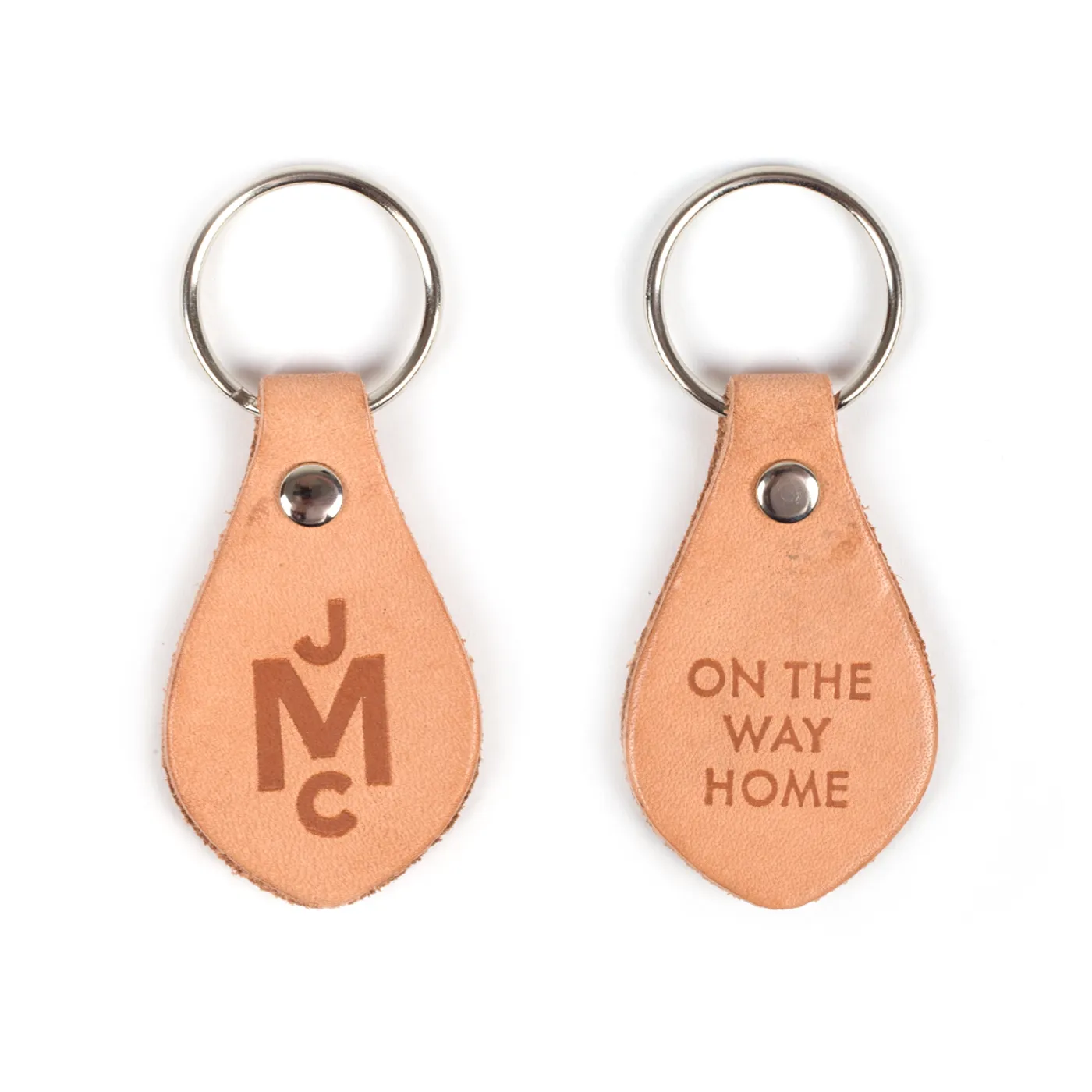 John Mayer Leather "On the Way Home" Key Fob