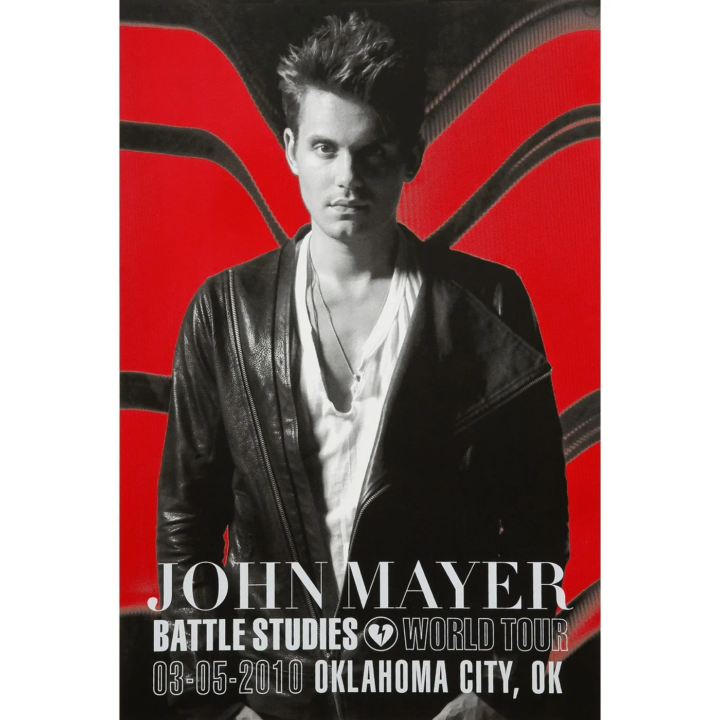 3/5/2010 Oklahoma City, OK Battle Studies John Mayer Tour Poster