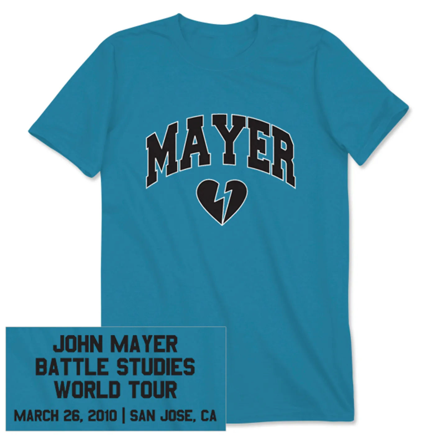 John Mayer Unisex San Jose, CA Event T-shirt