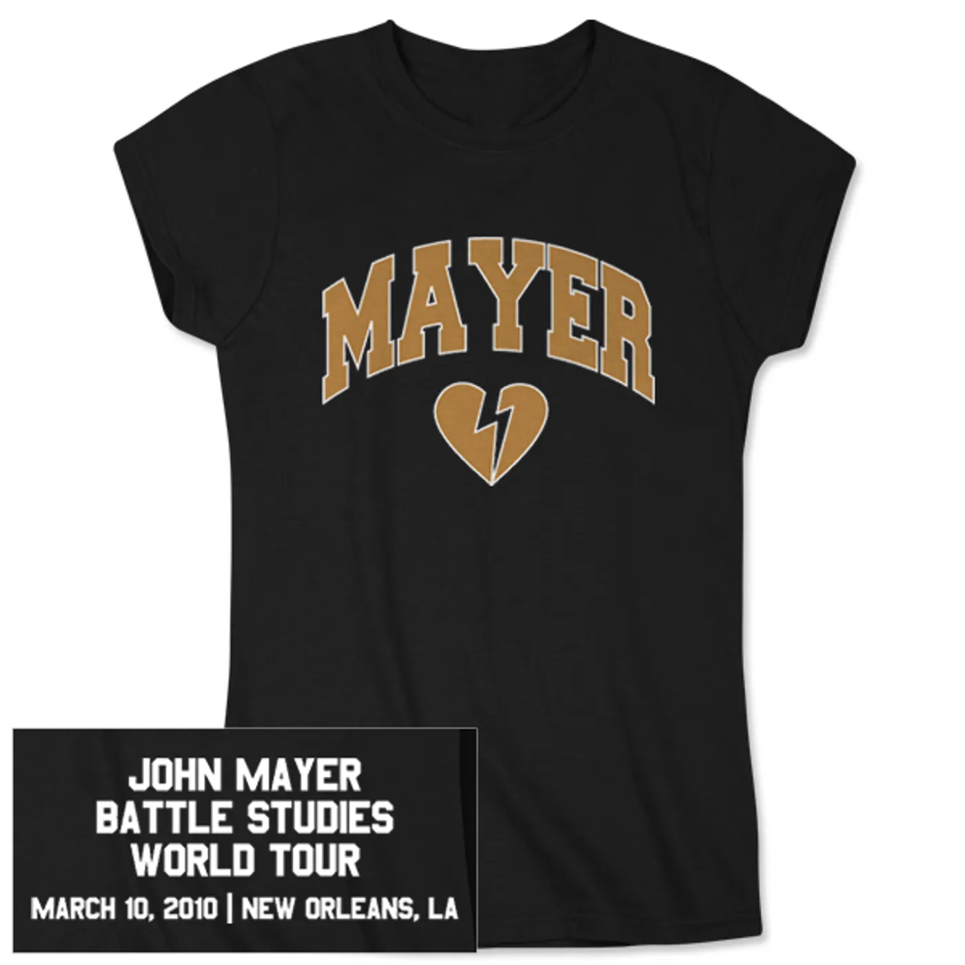 John Mayer Womens New Orleans, LA Tour T-shirt
