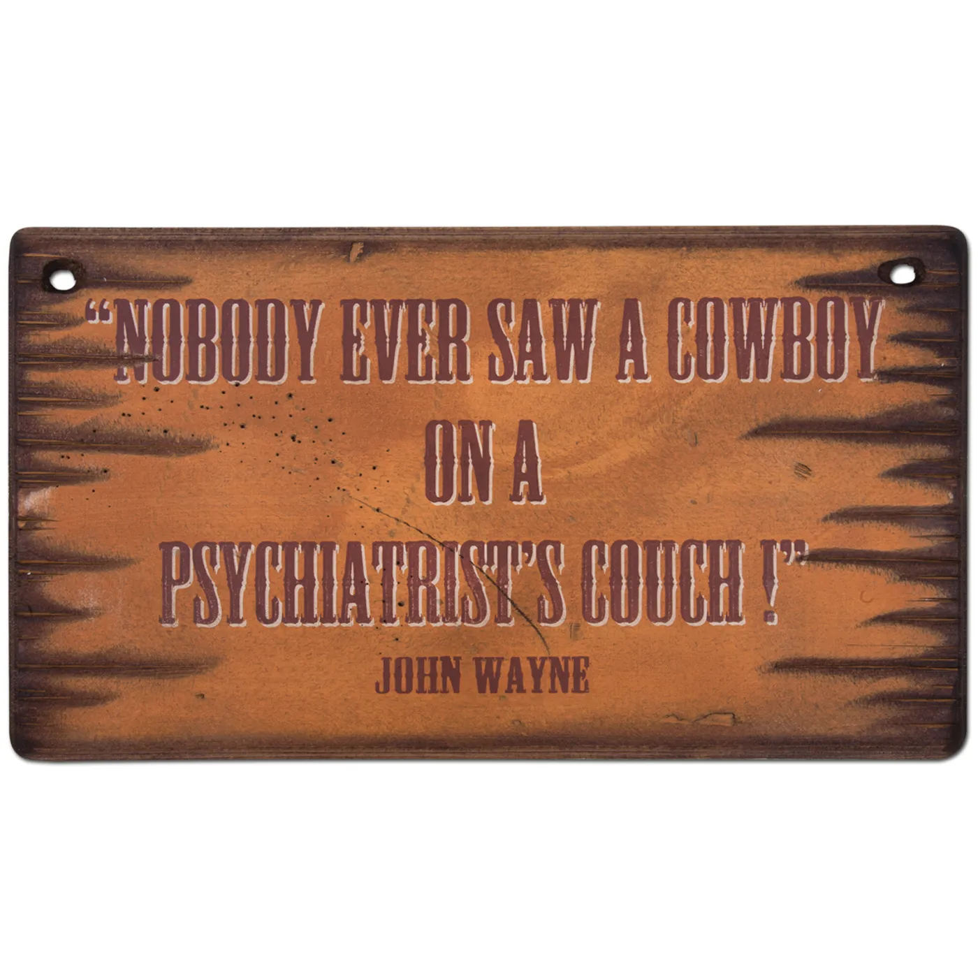 John Wayne "Couch" 11x20 Wooden Sign